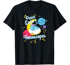 Care Bears Bedtime Bear Peace Love  Horoscopes Vintage T-Shirt